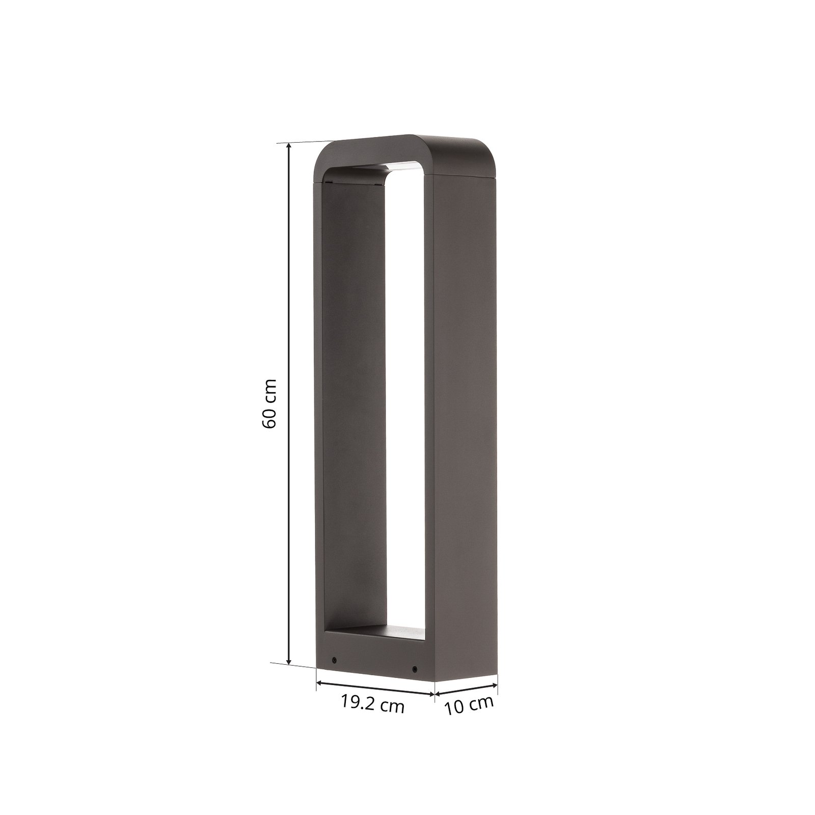 Emima Tuinlamp H60 Dark Grey - Lindby