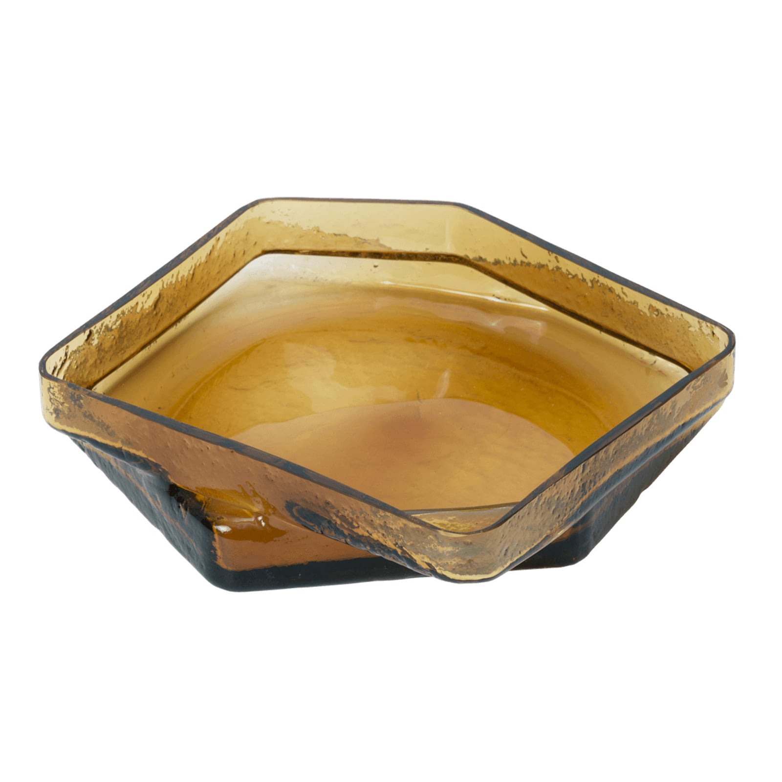 Muro skål, ravfarget, 30 x 29 cm, glass – ferm LIVING