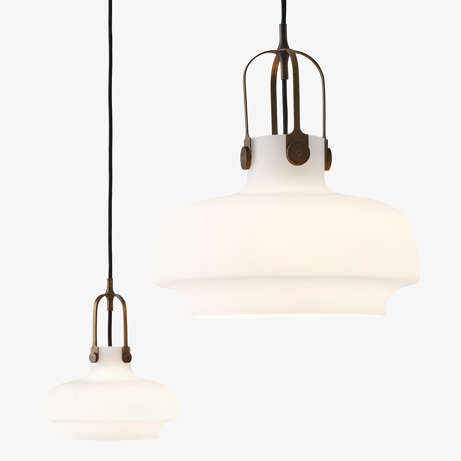 Copenhagen SC6 Suspension Opale/Laiton Bronzé - &Tradition