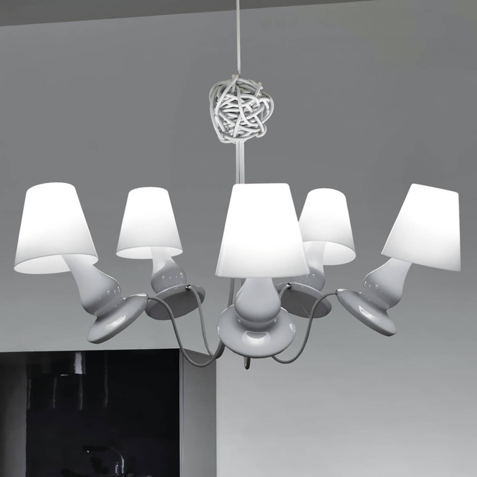next Designer Chandelier - Living / Dining Room - dimmable - White