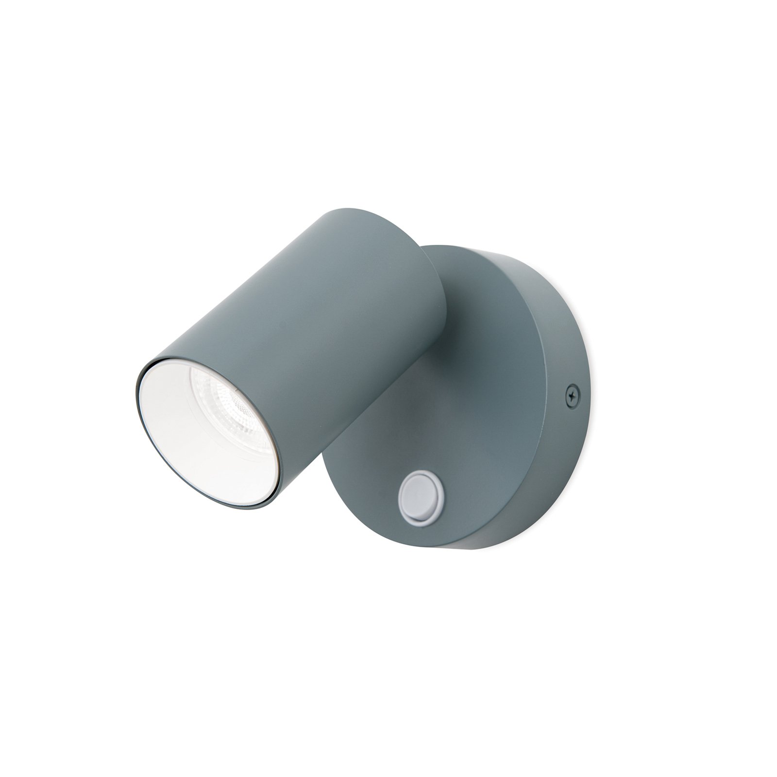 Penn wall spotlight, light green, Ø 10.5 cm, steel/aluminium