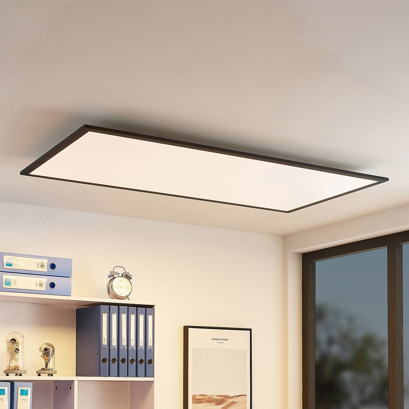 Nelios Ceiling Lamp LED 4000K 120x60 Black - Lindby