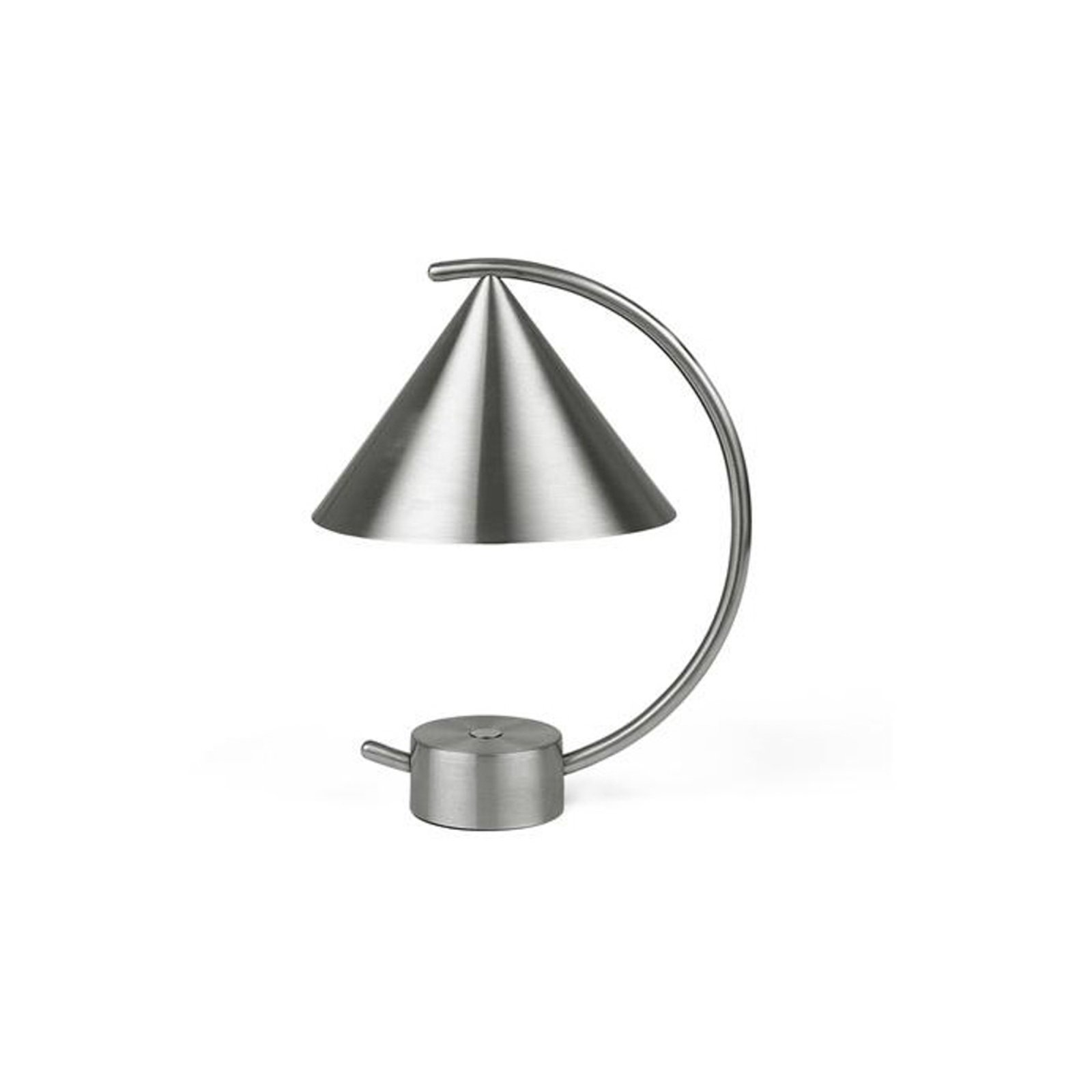 ferm LIVING LED-uppladdningsbar bordslampa Meridian, stål, dimbar