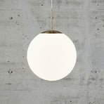 Grant pendant light in brass with glass globe Ø 35cm