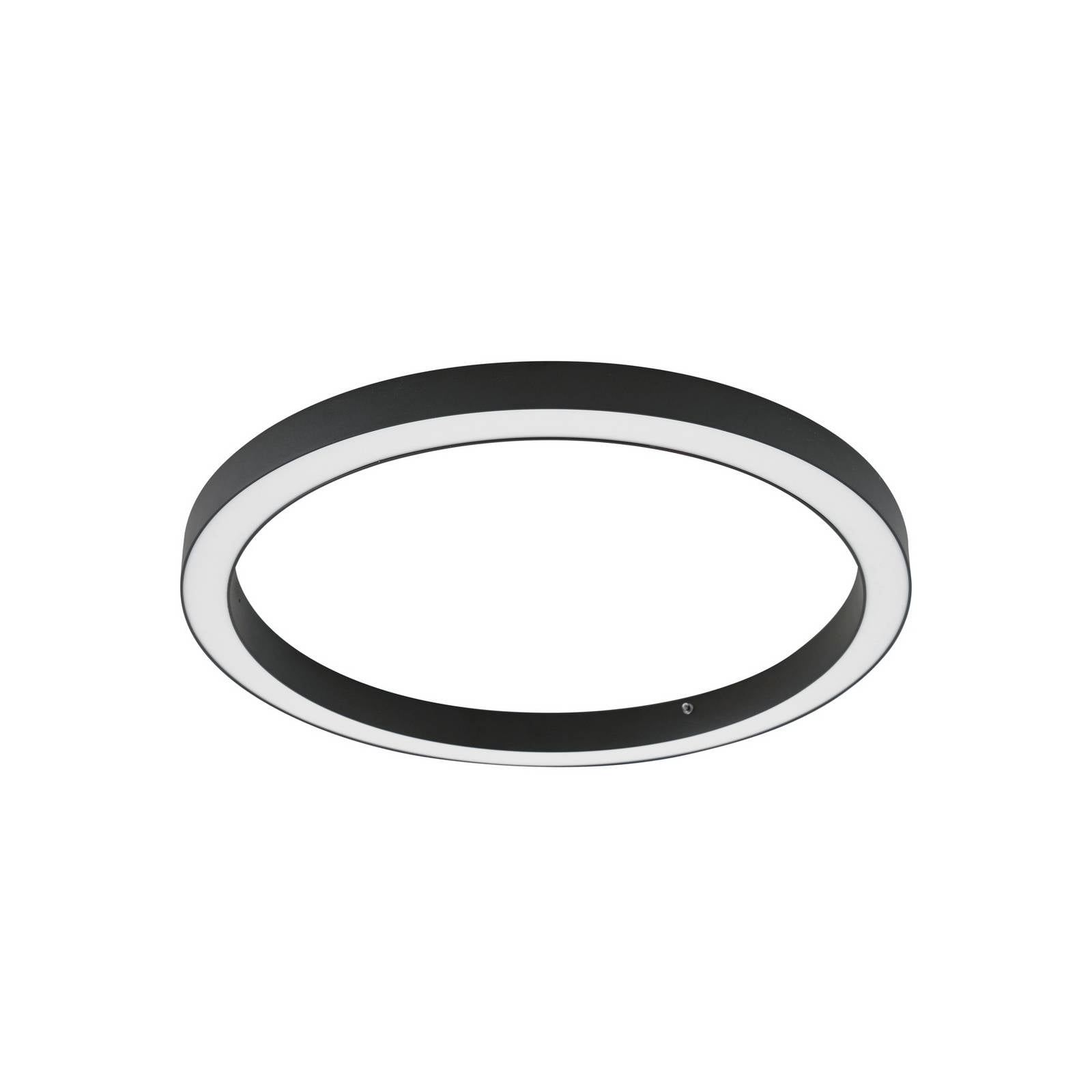 Lucande LED-Deckenlampe Neor, schwarz, Ø 60 cm, CCT, dimmbar