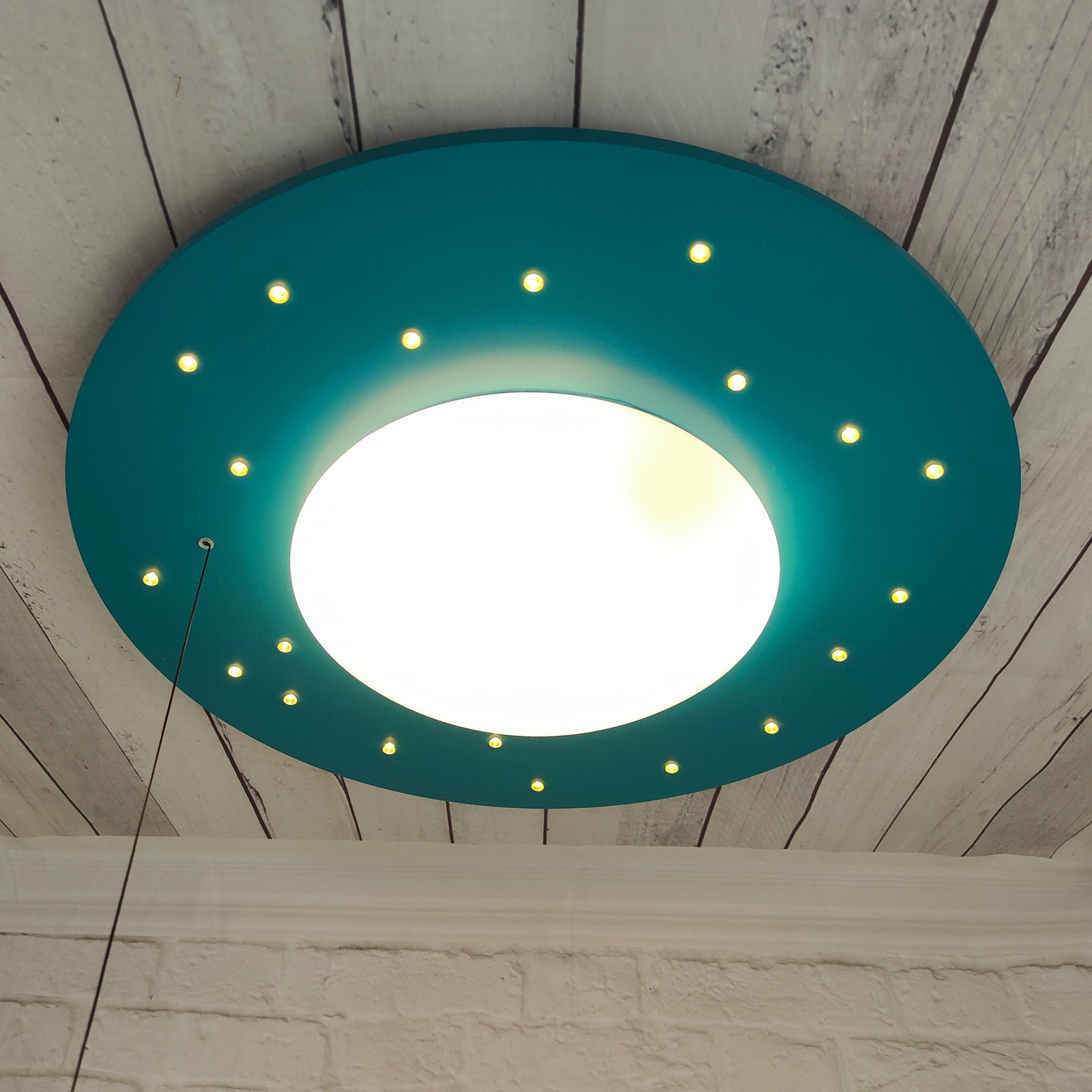 Starlight ceiling light with a starry sky, blue