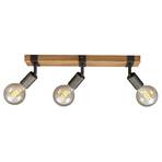 Wood Basic loftslampe, tre pærer
