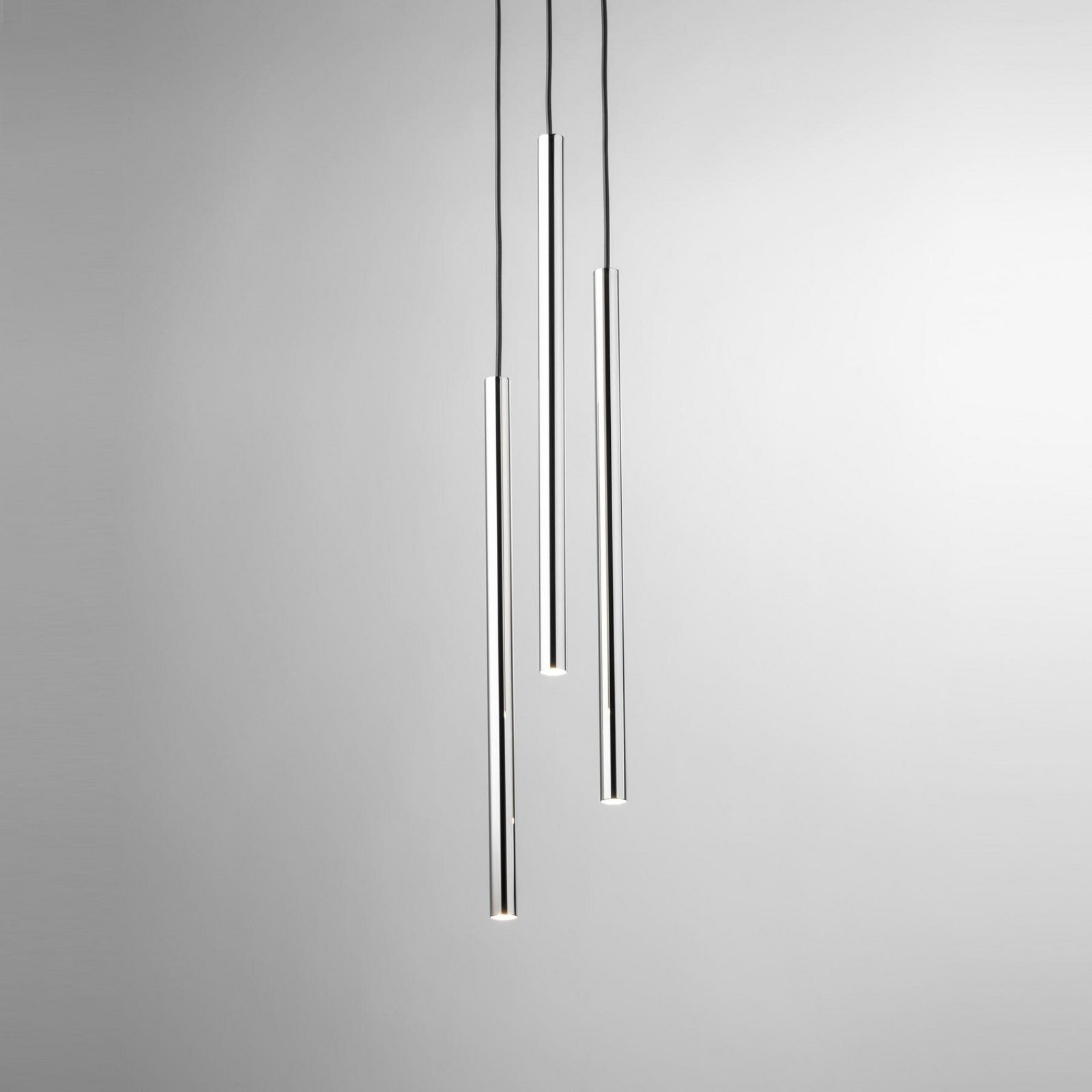 Suspension Sopel Lux, à 3 lampes, ronde, noir/argent, G9