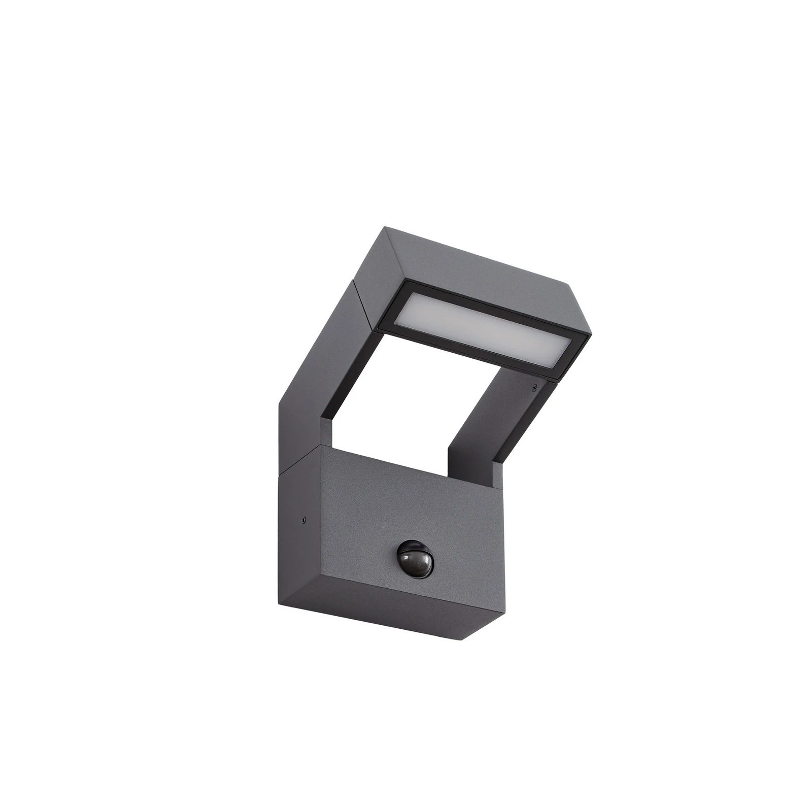 Arcchio LED-Außenwandlampe Kovato, Sensor, dunkelgrau, IP65