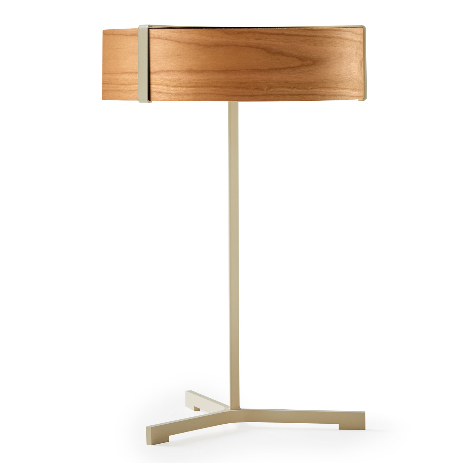 LZF Thesis LED table lamp ivory/cherry wood