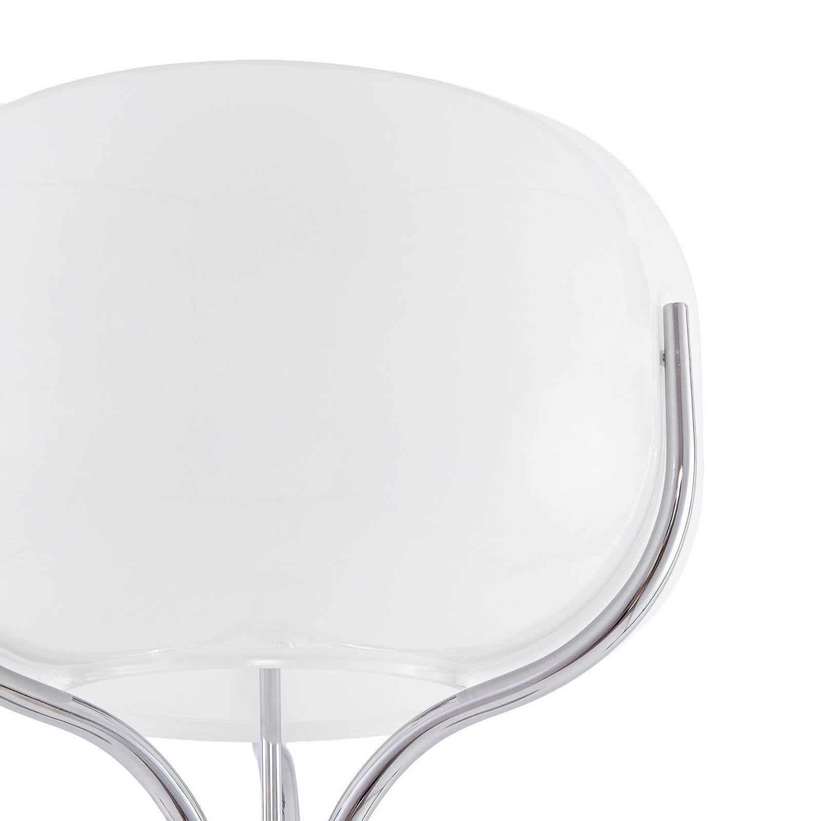 Lampa stojąca Lucande Christo, wysokość 160 cm, chrom/biały, szkło