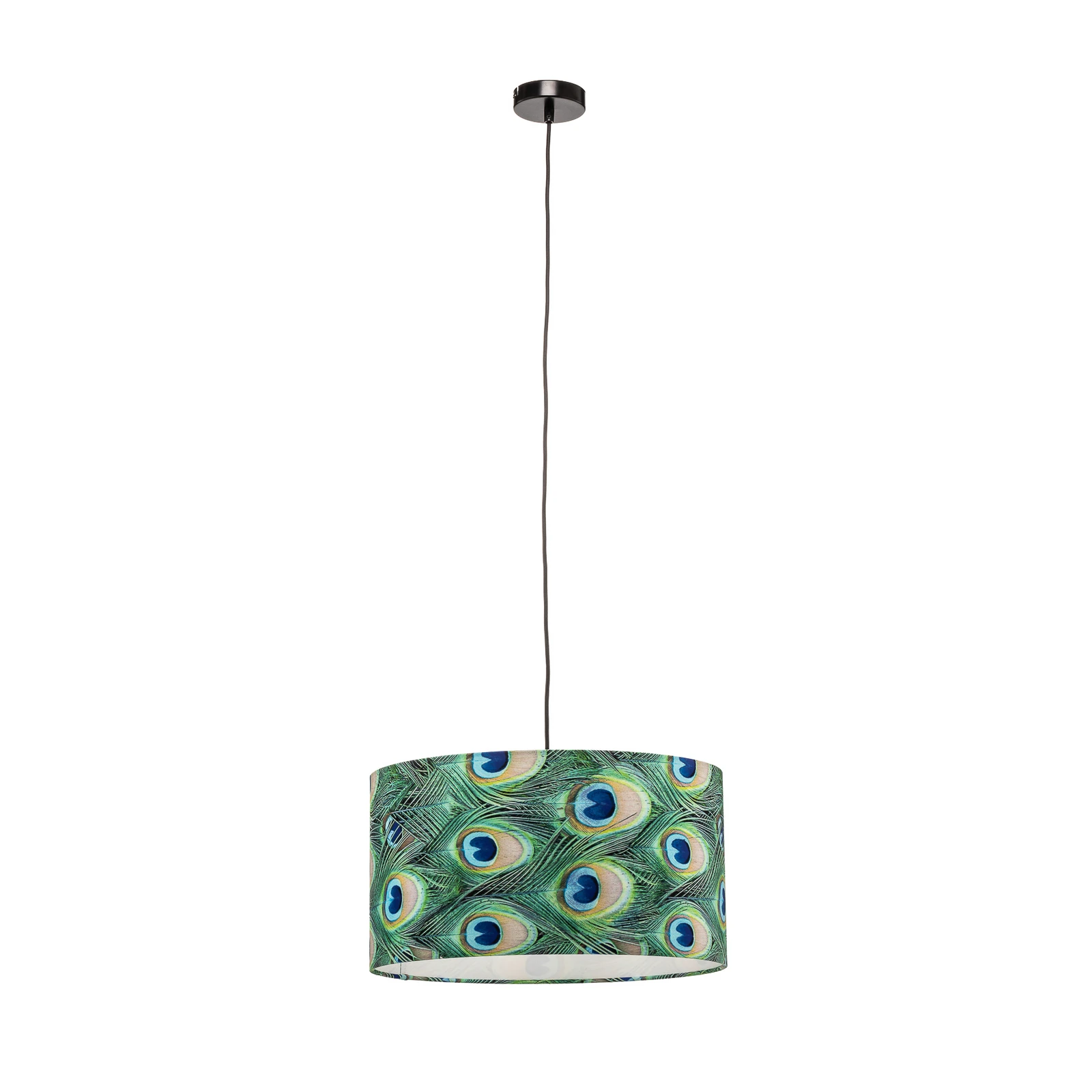 Obesna svetilka Pfau, Ø 45 cm, zelena