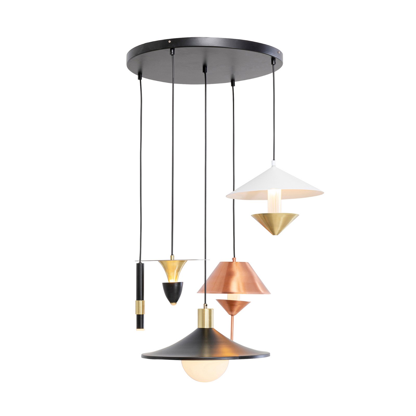 Kare piekaramā lampa Cappelli, daudzkrāsaina, Ø 50 cm, G9