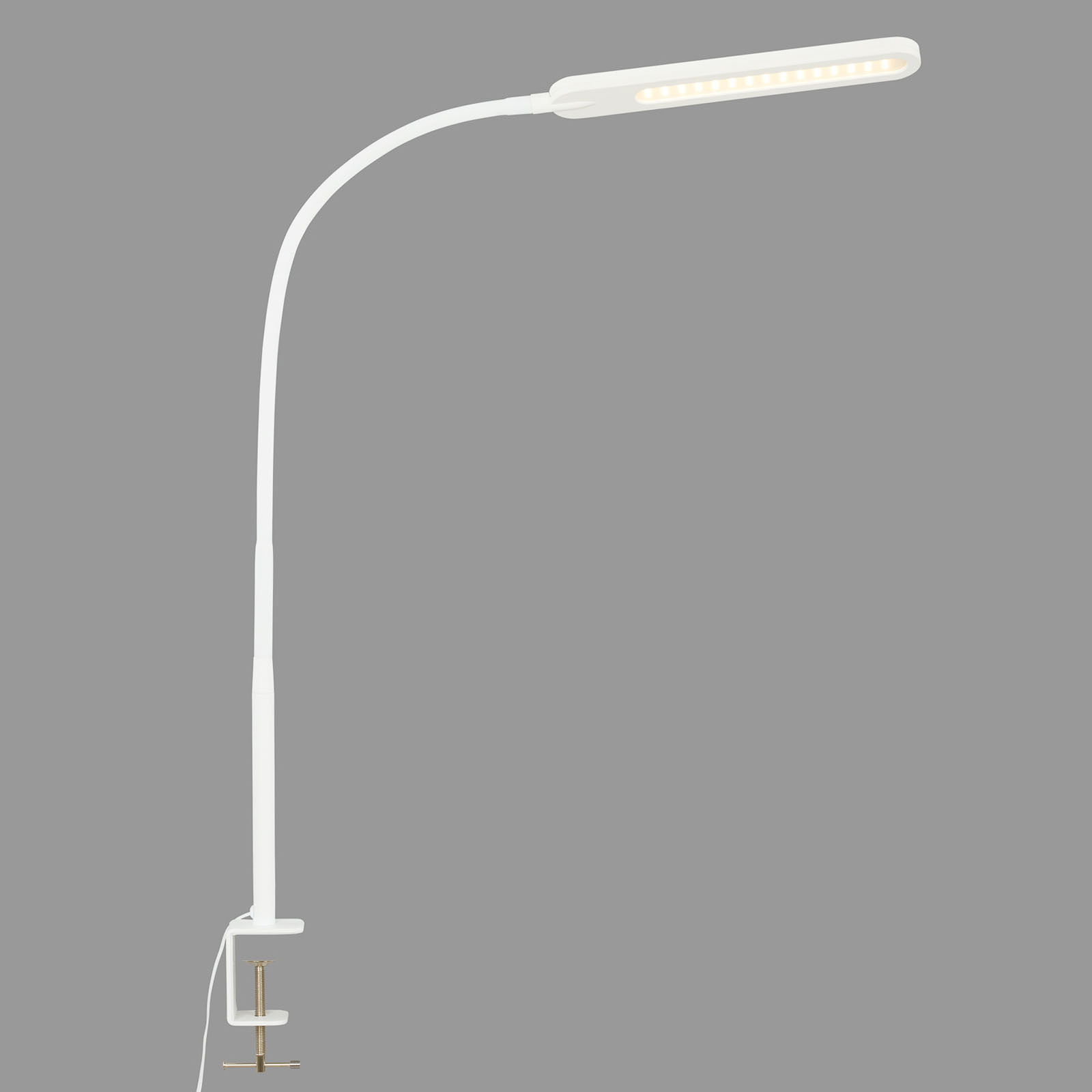 Upínacia LED lampa Servo, stmievateľná, CCT, biela