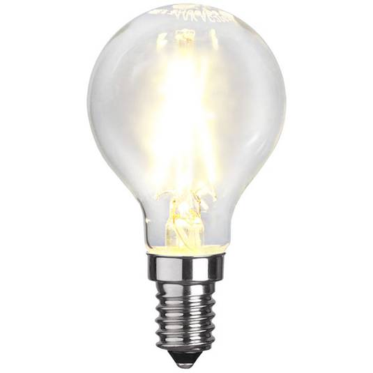 LED kapková žárovka E14 P45 2W 2 700 K filament