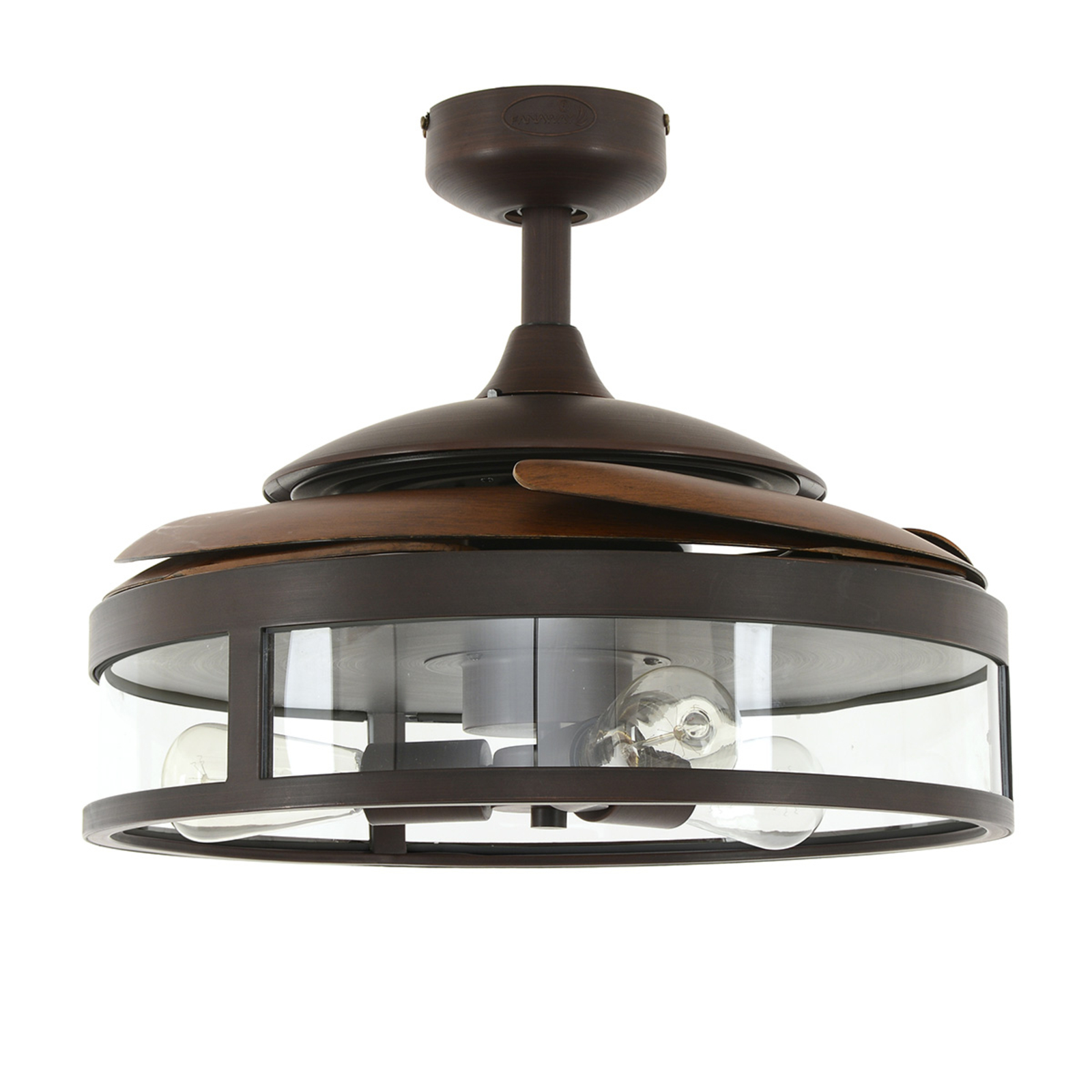 Ventilateur Fanaway Classic avec lampe, bronze