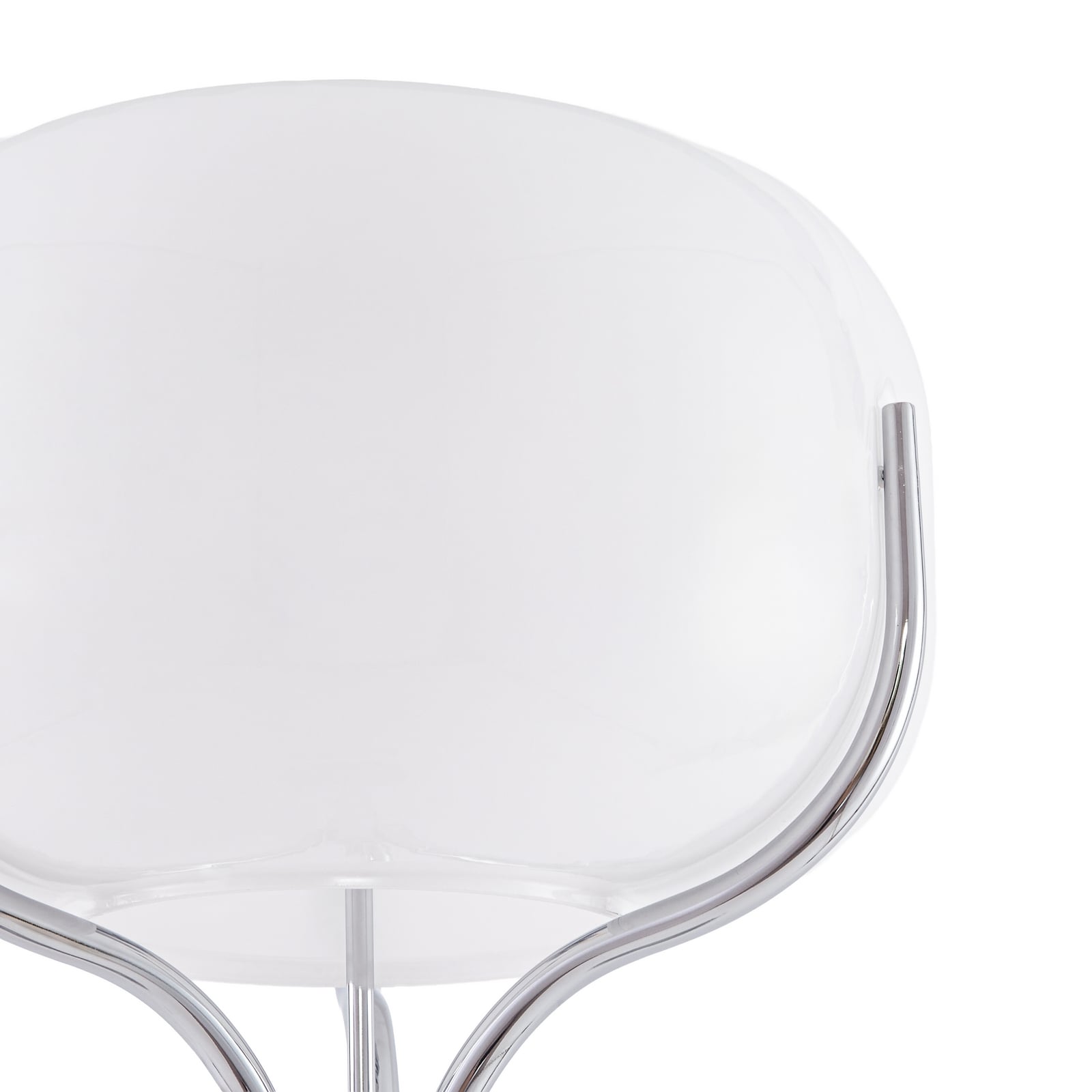 Lucande Christo floor lamp, height 160 cm, chrome/white, glass