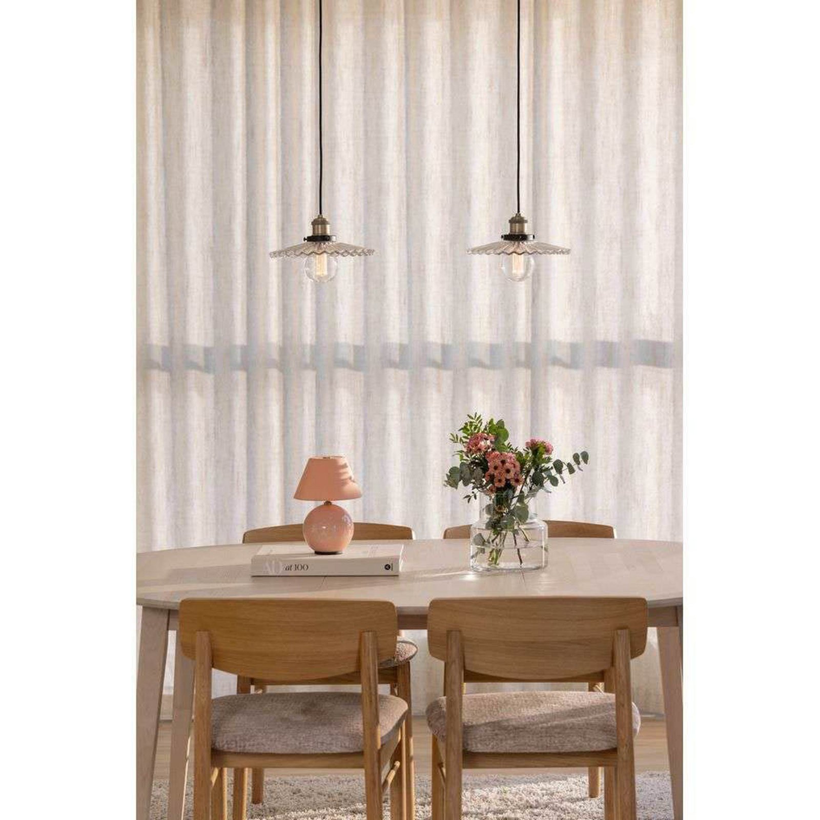 Globen Lighting Pendelleuchte COBBLER, klar, Ø 25 cm