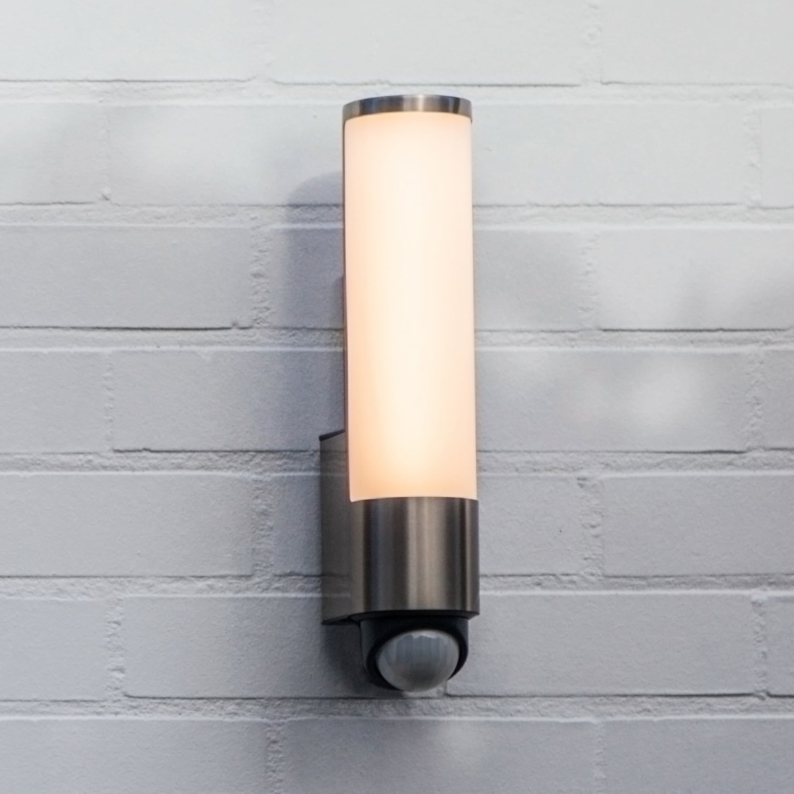 LEDA LED-utomhusvägglampa för utomhusbruk, stål, höjd 35 cm, IP44