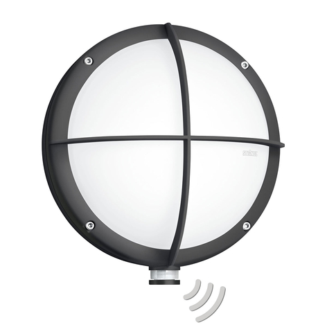 STENEL L 331 LED-utomhusvägglampa sensor galler