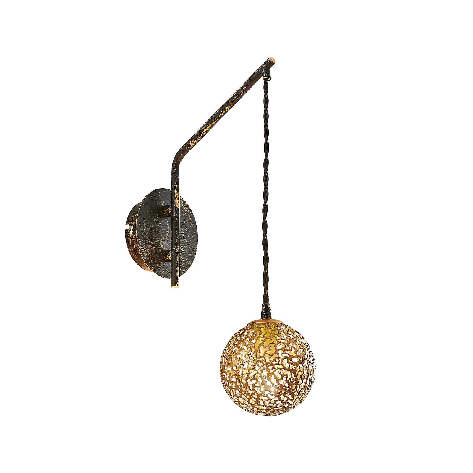 Lucande Zale vägglampa 1 lampa orientalisk