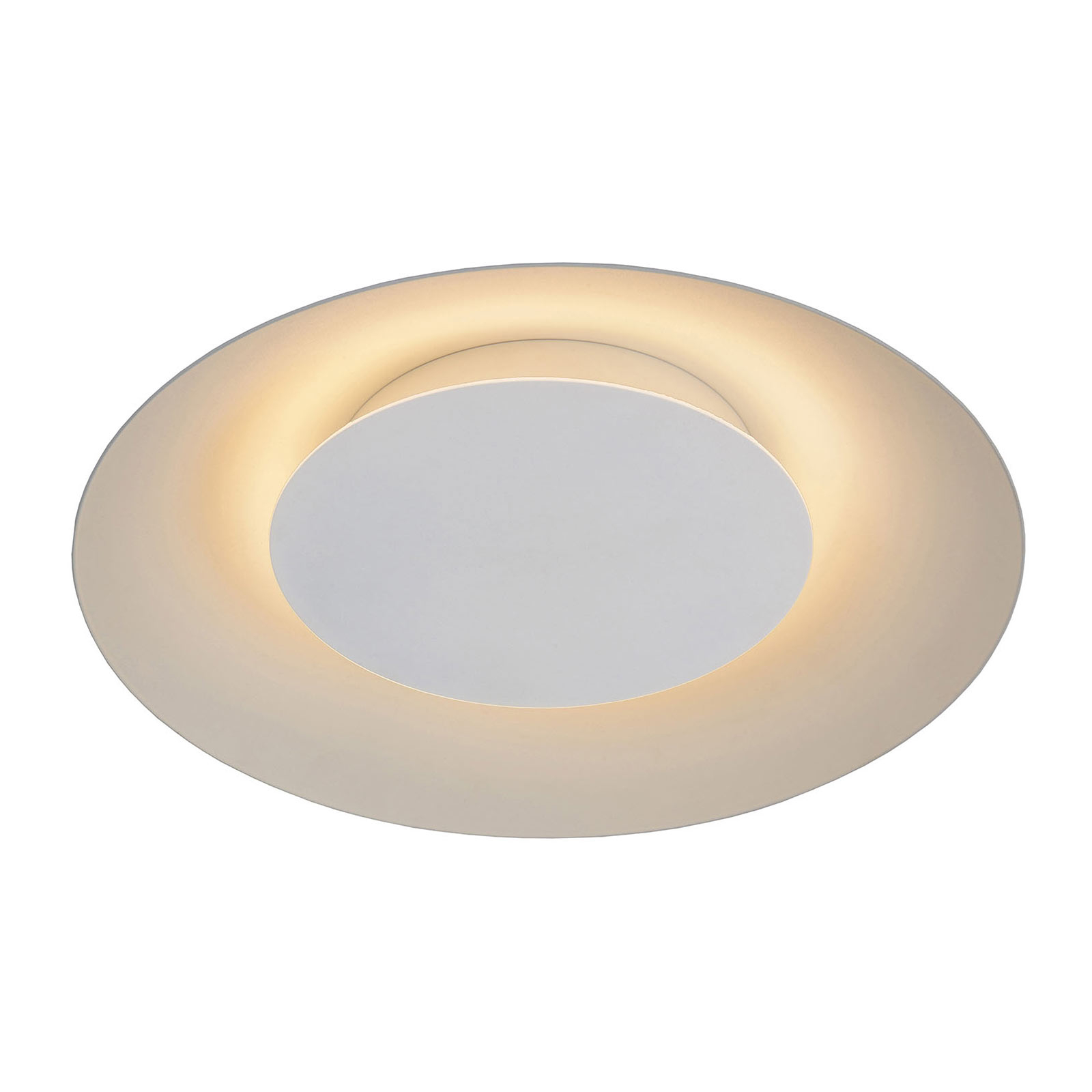 Foskal LED ceiling light in white, Ø 34.5 cm