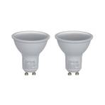 Prios LED-GU10-Lampe Plastik 7W WLAN opal 827, 2er