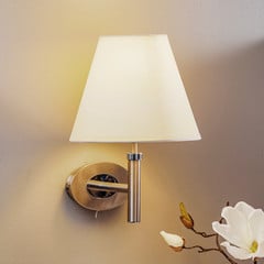 Applique Lilly nickel avec abat-jour en tissu