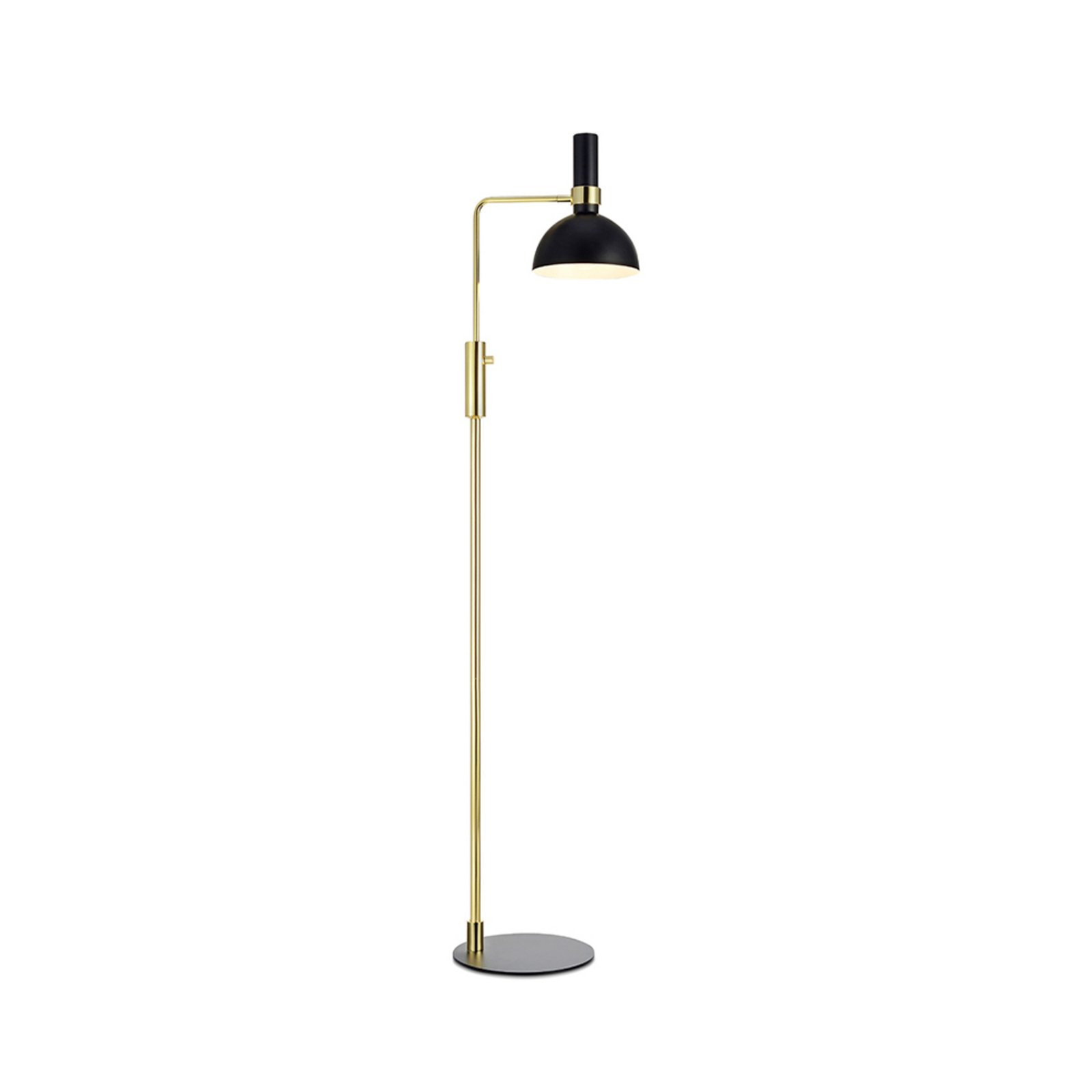 Larry Floor Lamp Black/Brushed Brass - Markslöjd