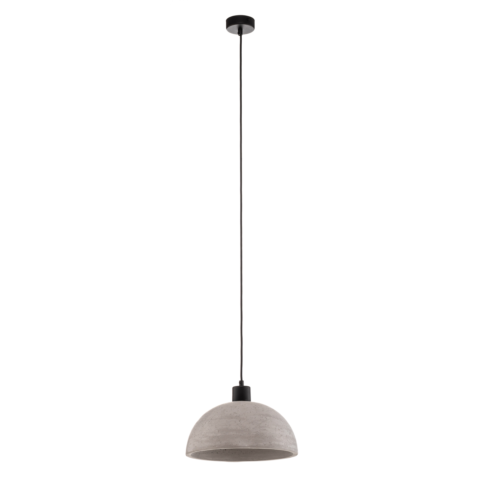 Lito függő lámpa beton búrával, félgömb
