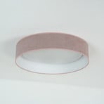 LED-Deckenleuchte Plafond, rosa, Stoff, Ø 45 cm, 3-step-dim