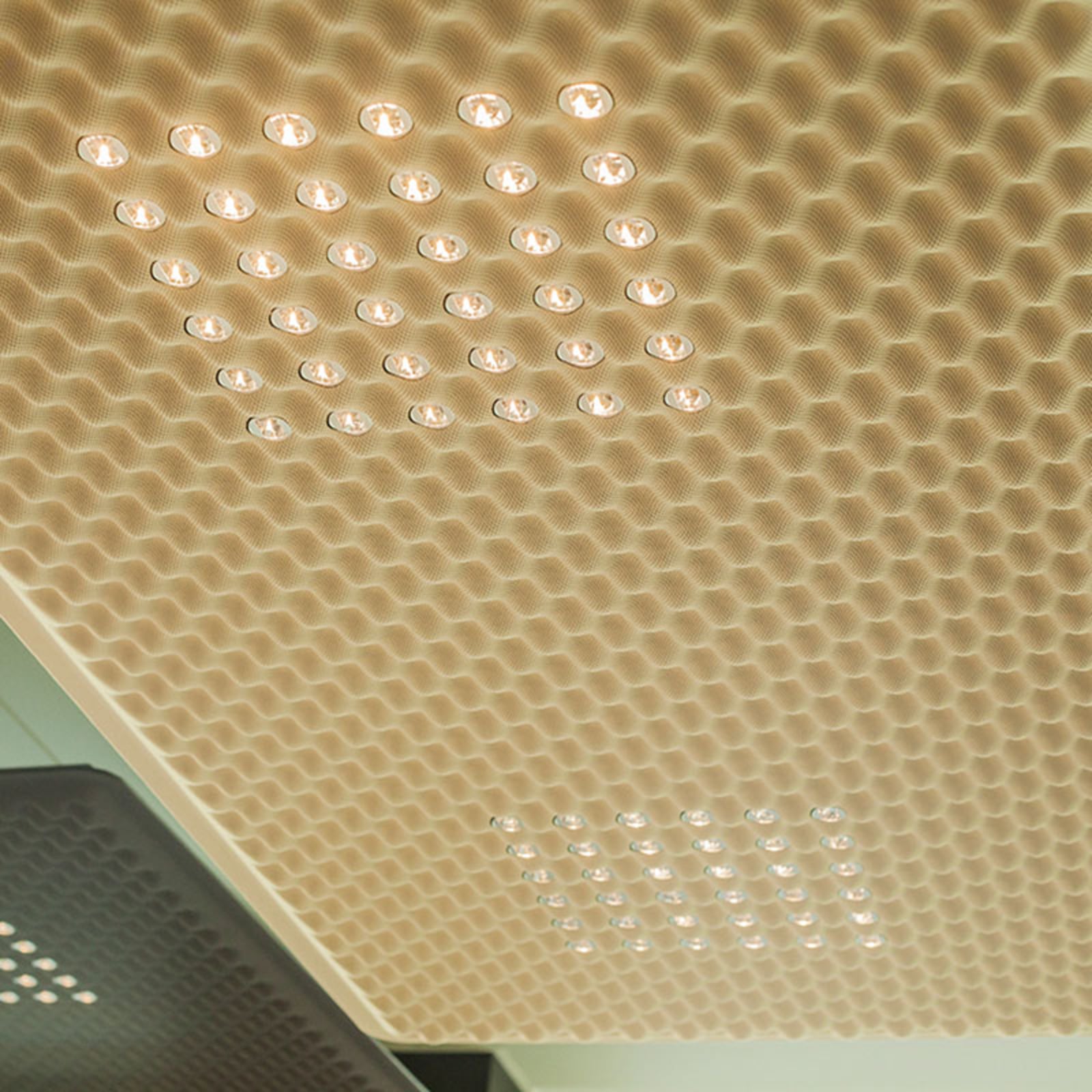 Eggboard Matrix Up/Down LED-Hängeleuchte, weiß, 160 cm, 3.000 K - Artemide