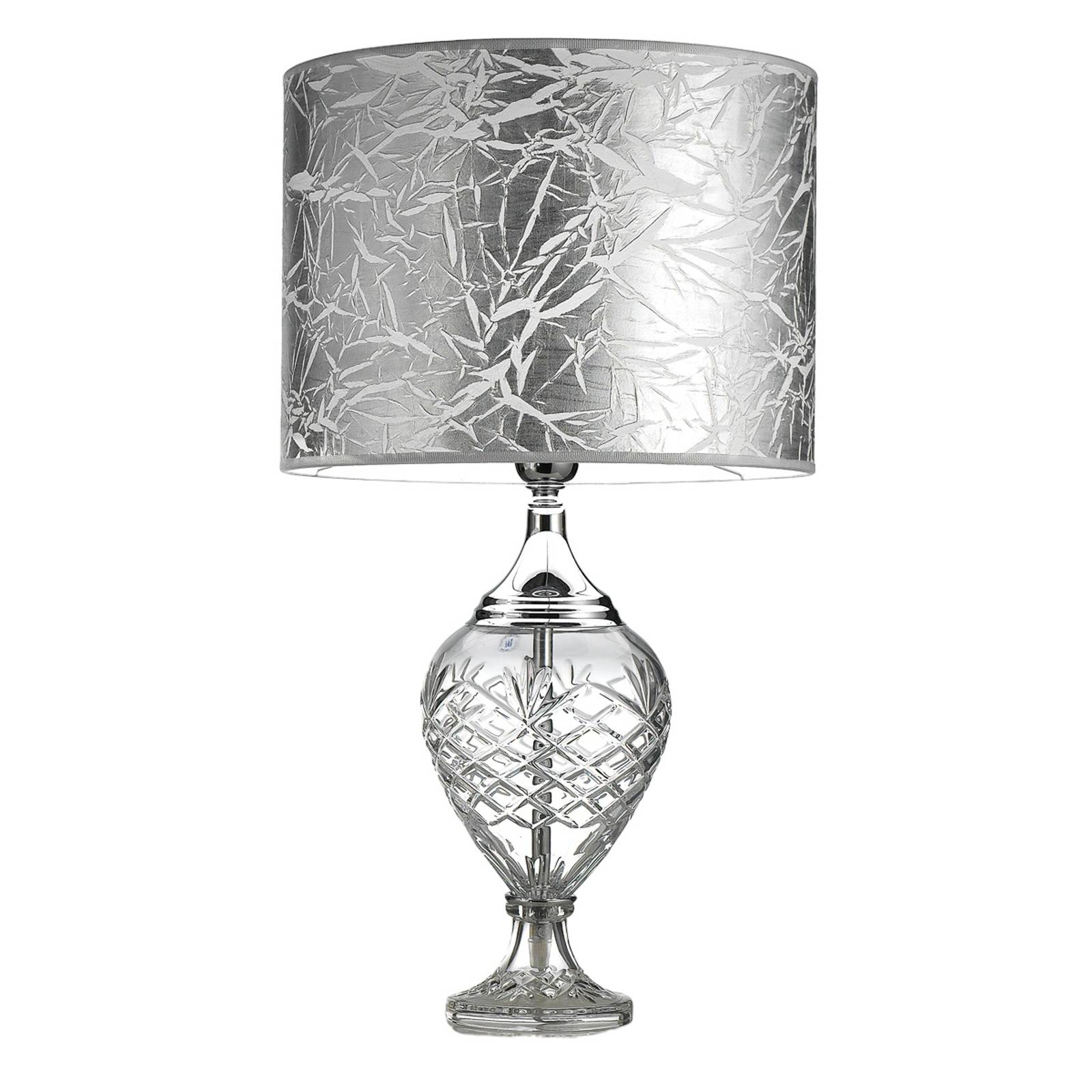 Stolná lampa Belle Epoque, 59 cm chróm