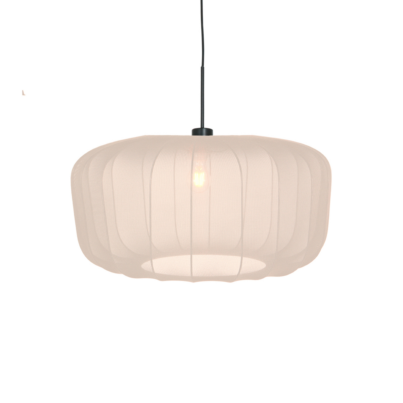 Sparkled Light lógó világítás, krém színű nejlon, Ø 60 cm, E27