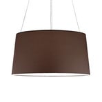 kdln Driepoot hanglamp, mokka, Ø 55 cm, textiel