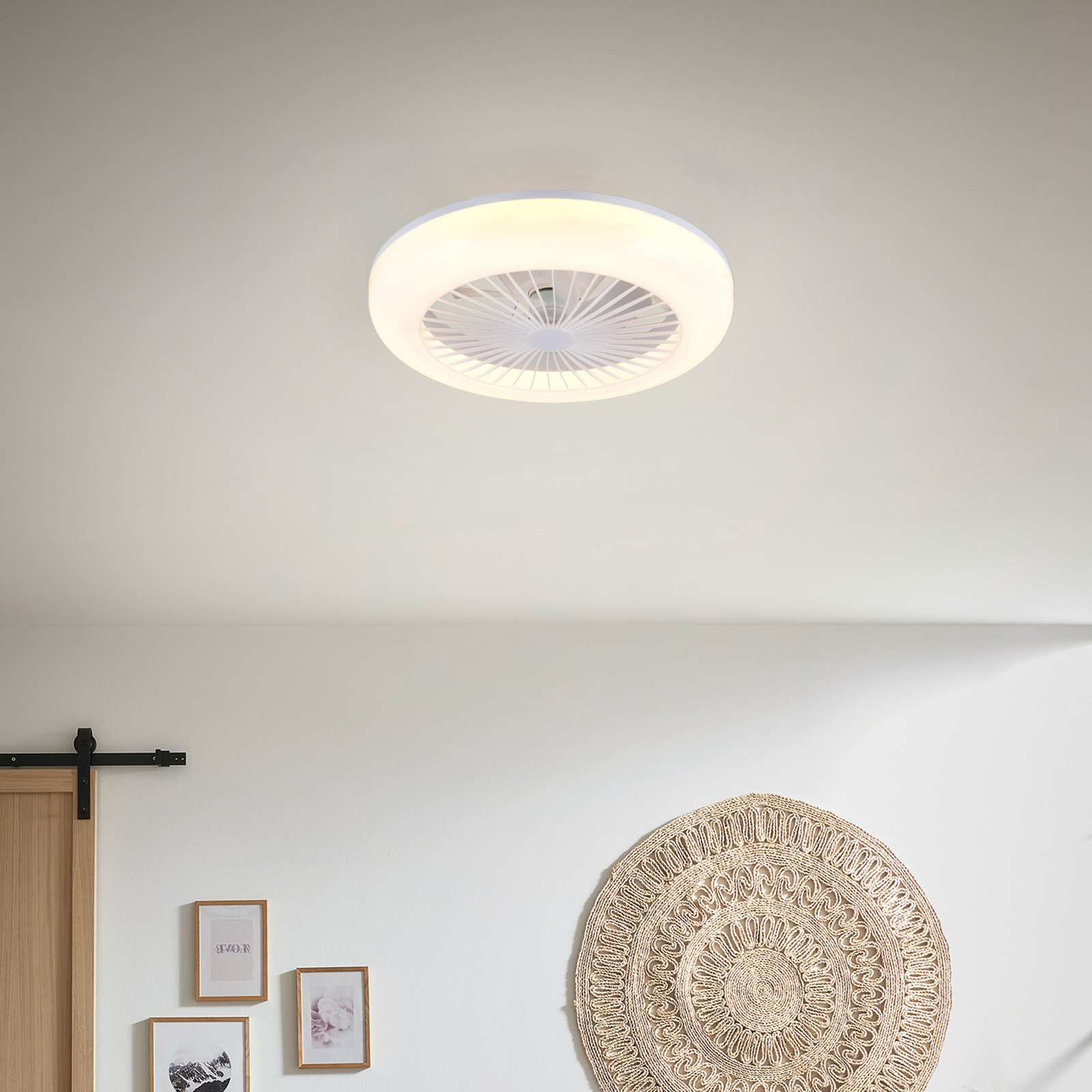 LED-tuuletin Mora, DC, hiljainen, Ø 45 cm, CCT, kaukosäädin LED-tuuletin Mora, DC, hiljainen, Ø 45 cm, CCT, kaukosäädin