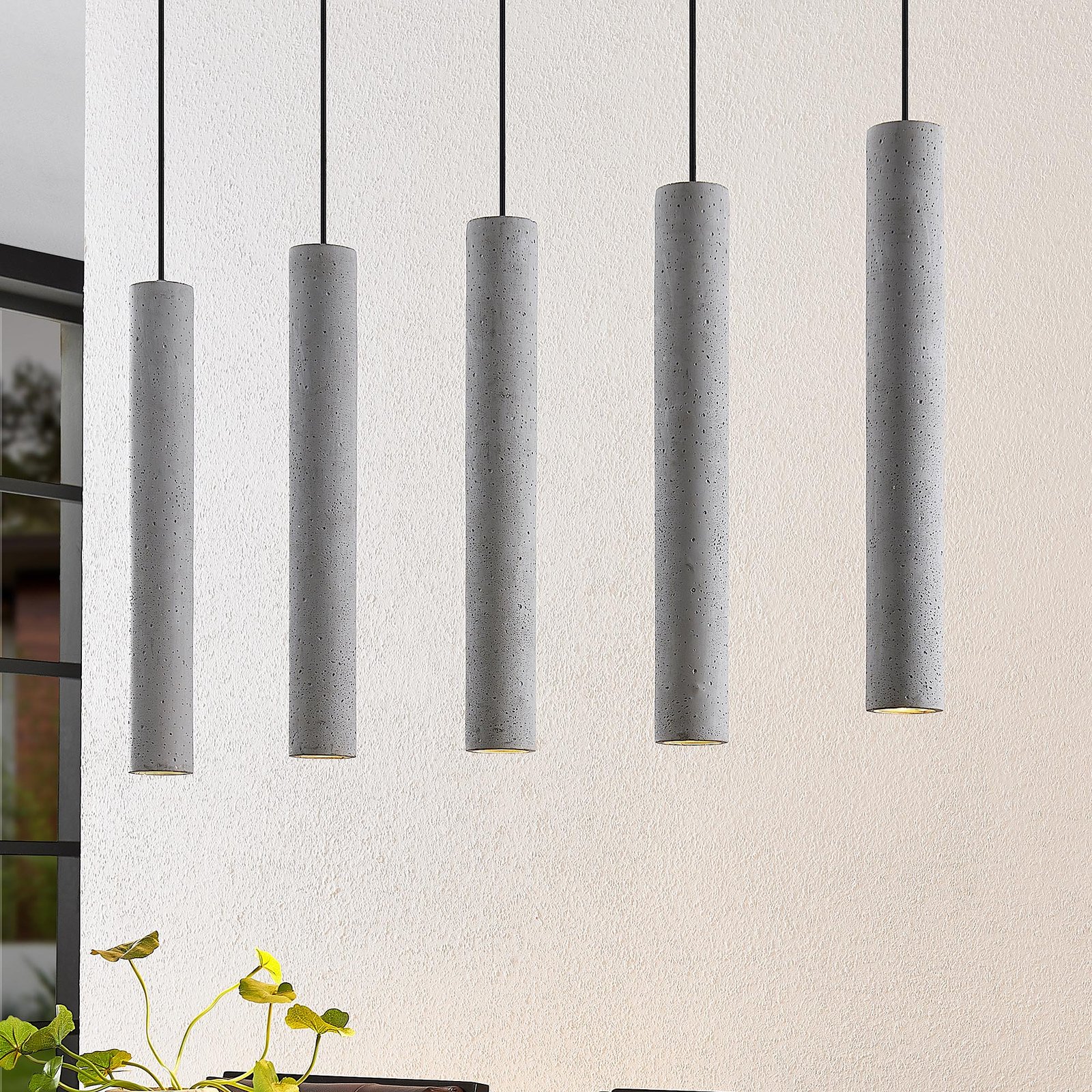 Concretto 5 Taklampa Concrete - Lindby