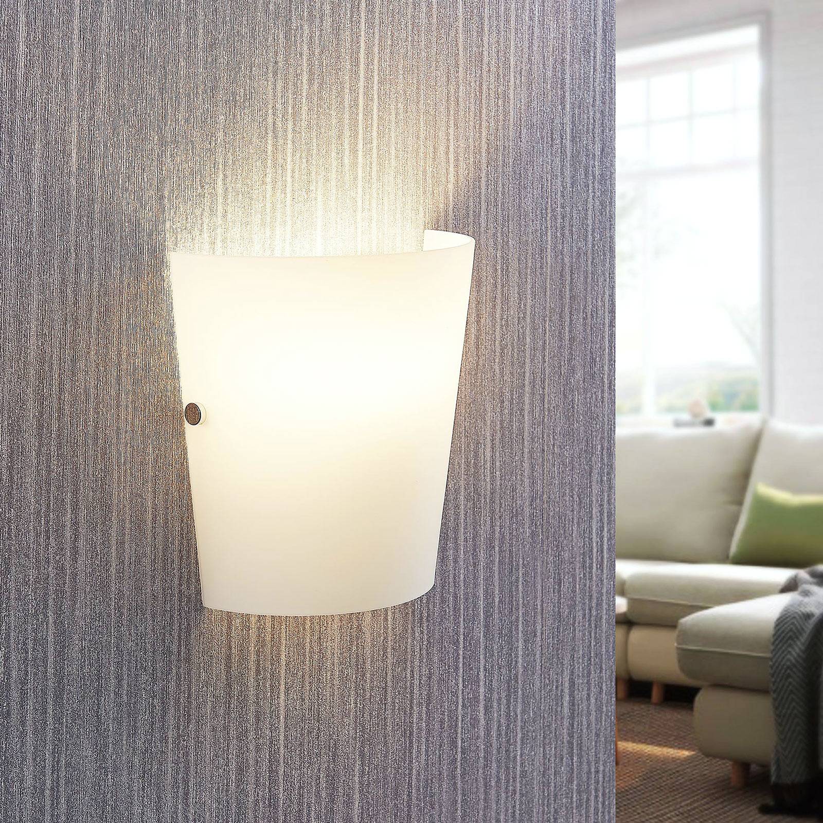 Photos - Chandelier / Lamp Lucande Calpurnia glass wall light 