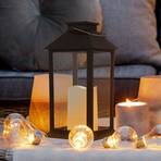 Lanterna LED solare Ferrara con effetto fiamma