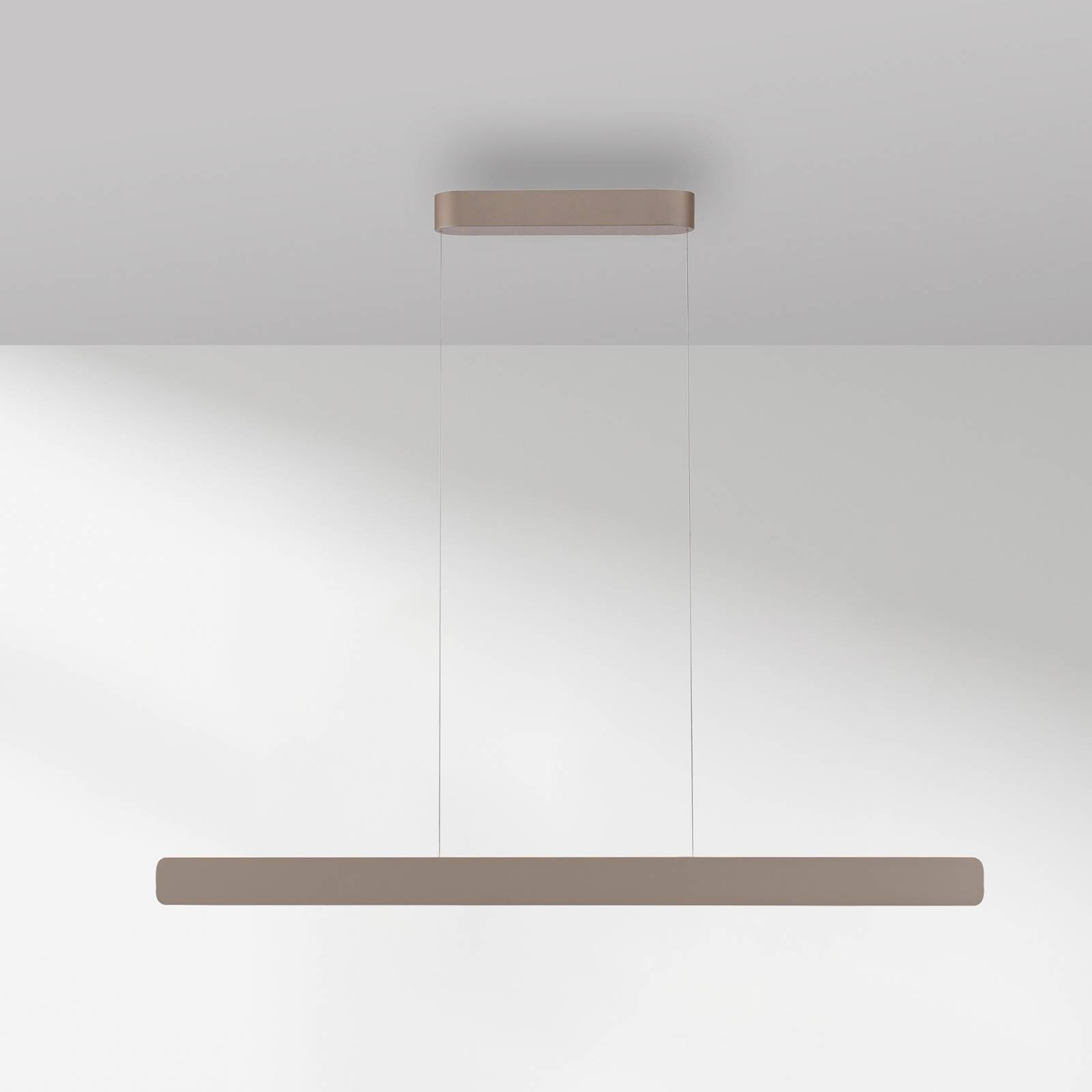Paul Neuhaus LED-Hängeleuchte Q-Stretto, bronze, 120cm günstig online kaufen