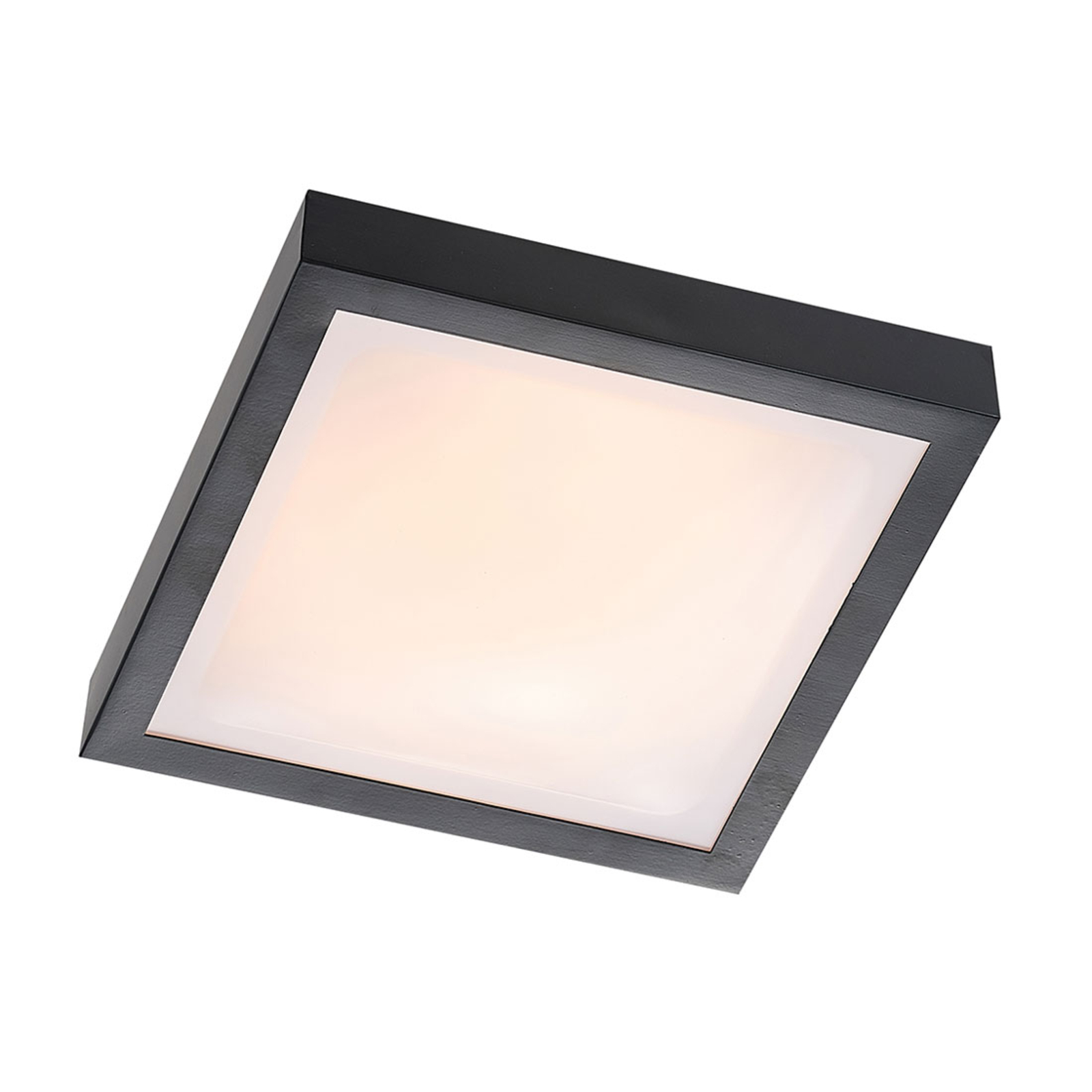 Lindby Atilio LED-Deckenleuchte in Schwarz, eckig