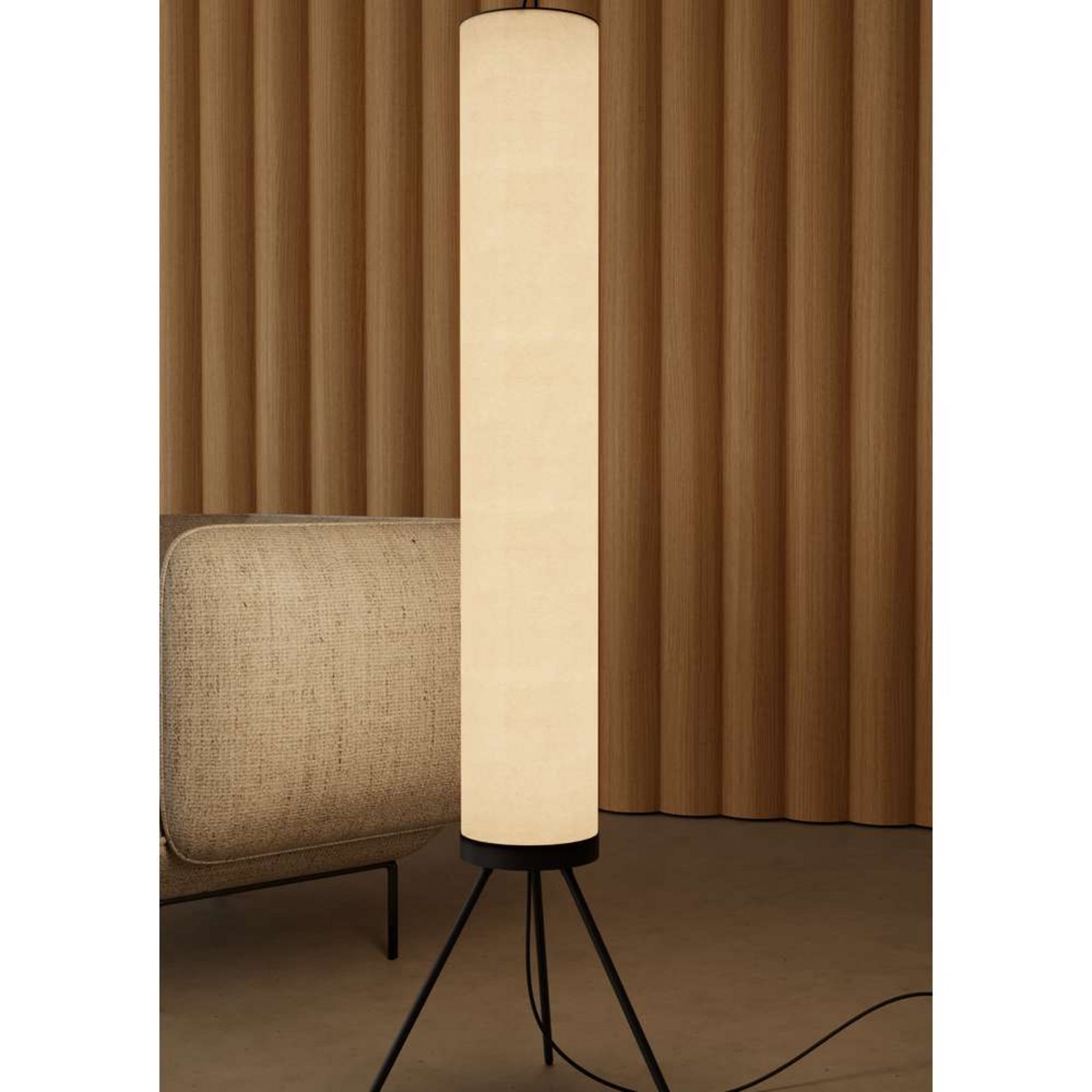 Nooi Floor Lamp Cream/Matt Black - Aromas del Campo