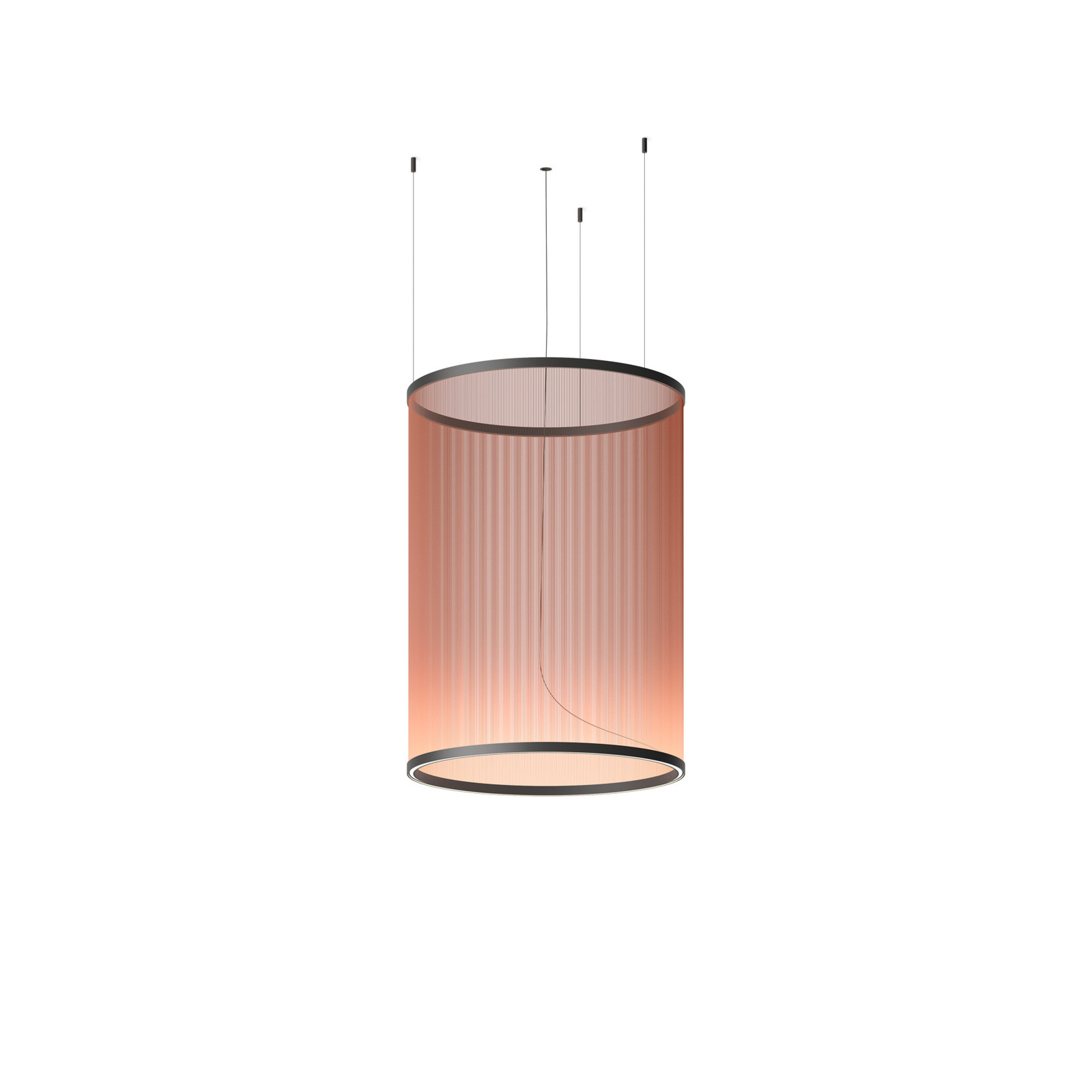 Vibia LED висяща лампа ARRAY червено-кафява 113x83 цилиндър 927 димер