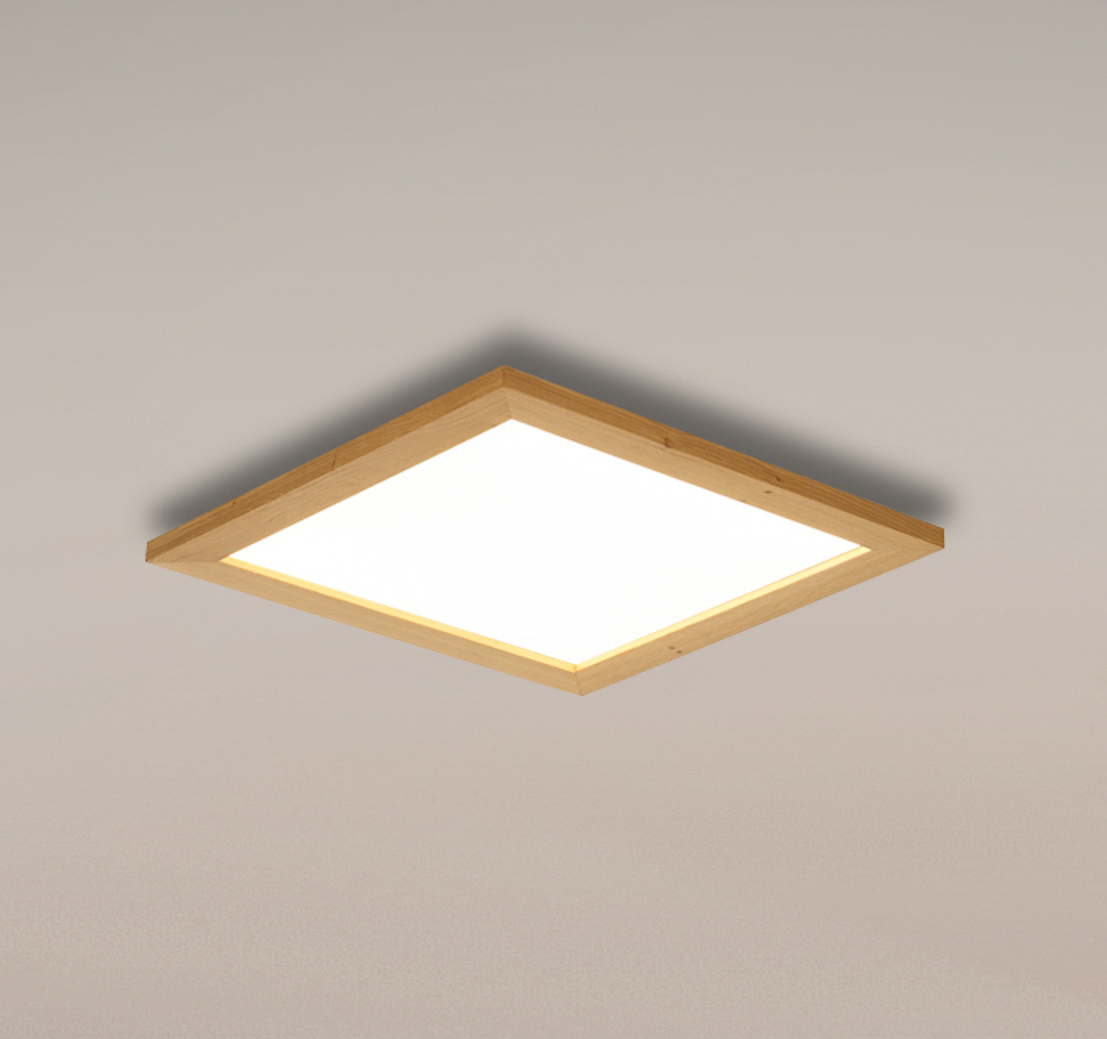 Lucande Aurinor LED-Panel Eiche natur 45 cm