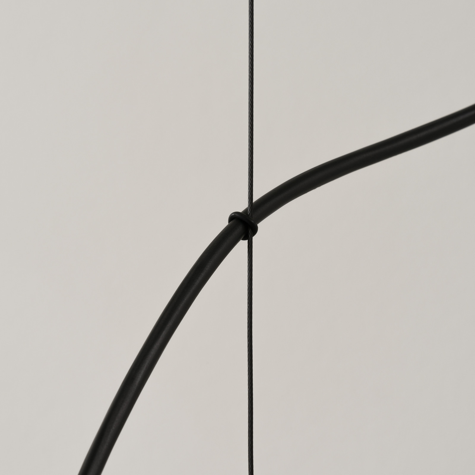 Milan Iluminación Milan Suspensie din sârmă Ø 24 cm cupru metalic - Camera de zi / sufragerie - design - cupru metalizat (D252525) gri opal