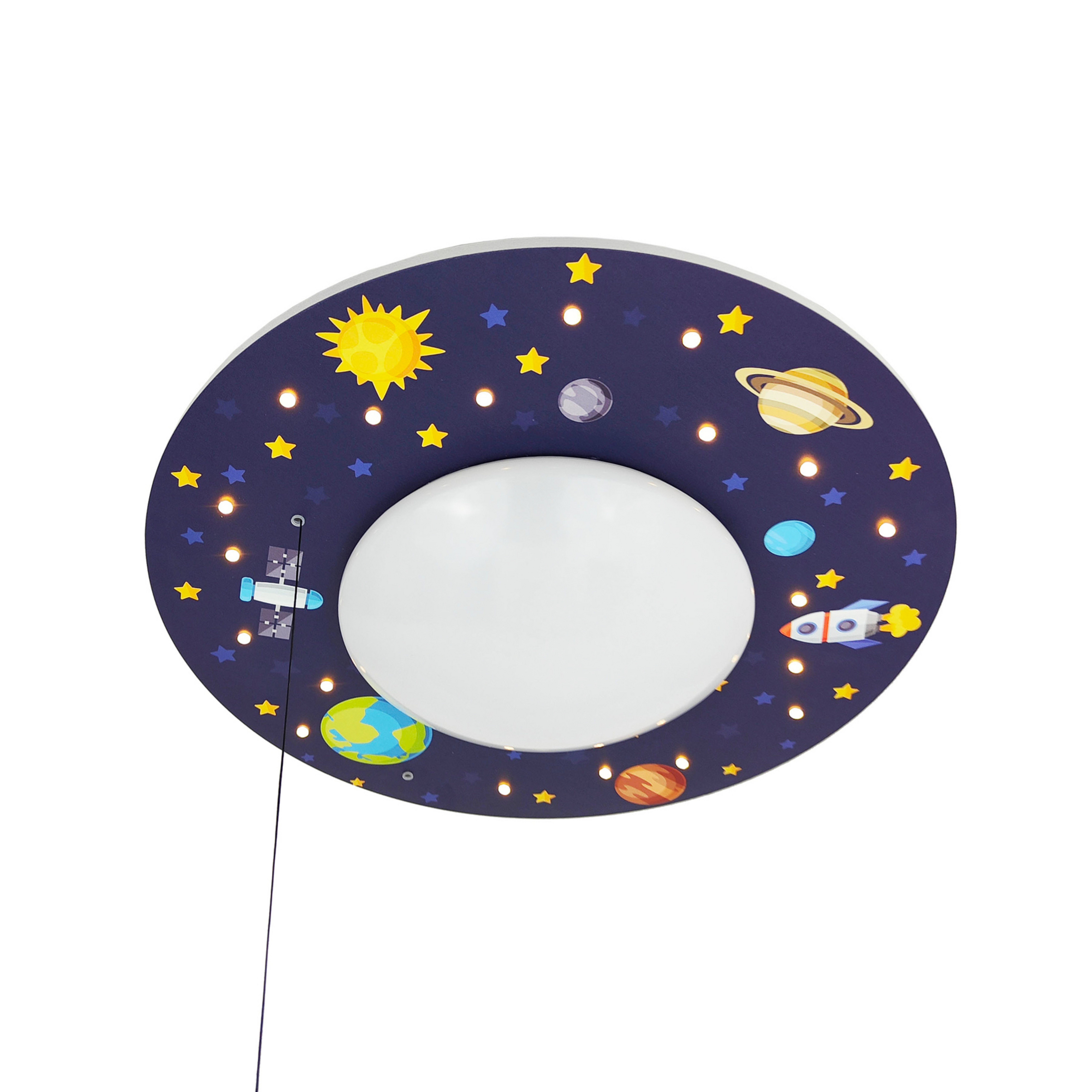 Deckenleuchte Weltall mit LED-Sternenhimmel