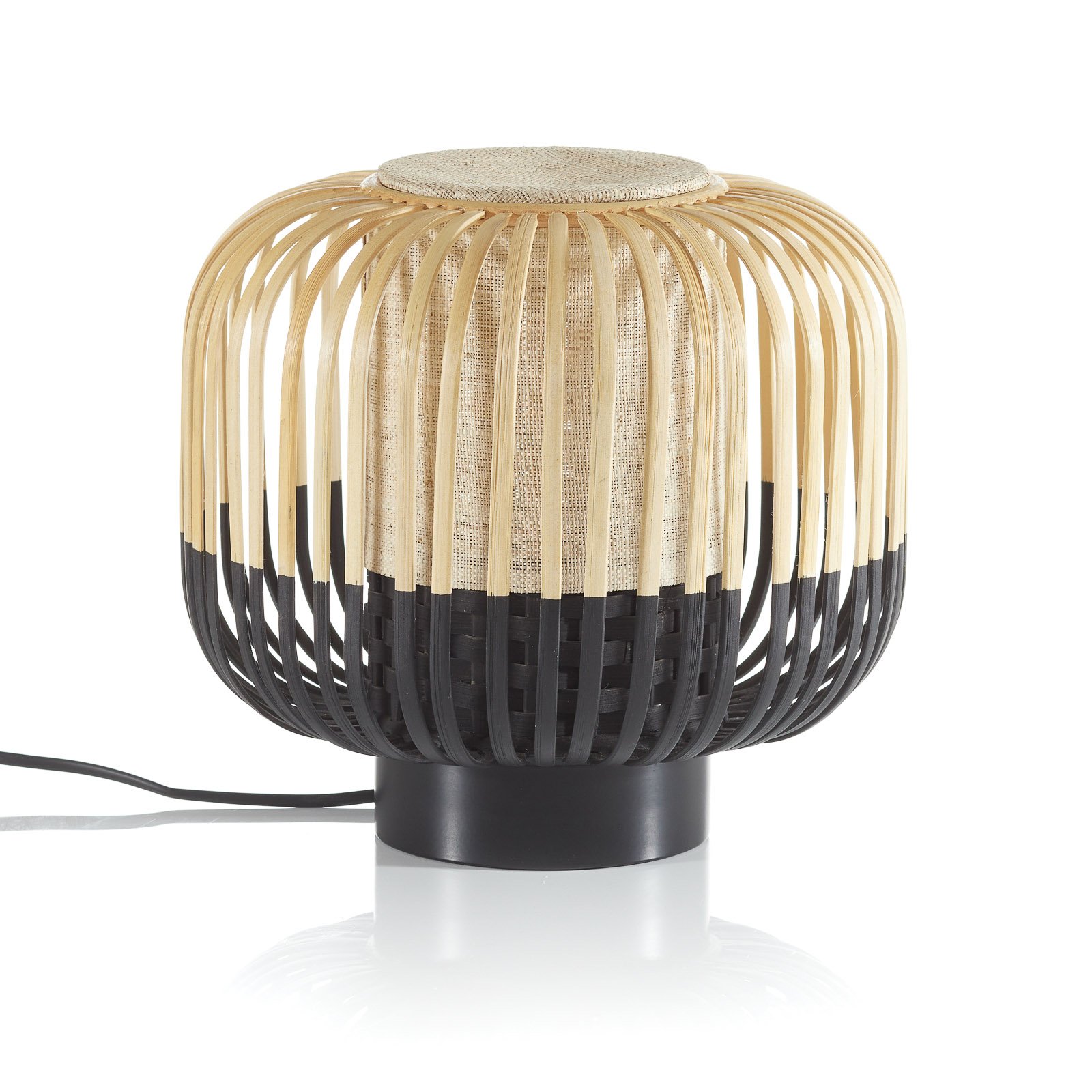 Forestier Bamboo Light S lampe à poser 24 cm noire