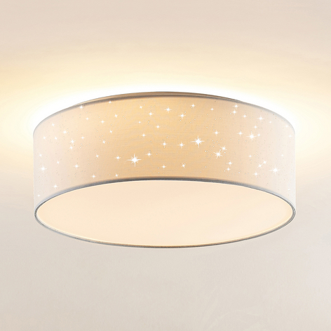 Lindby Ellamina LED-Deckenleuchte, 40 cm, weiß