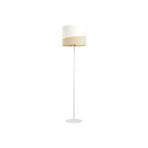 Susan gulvlampe, hvid/beige/guld