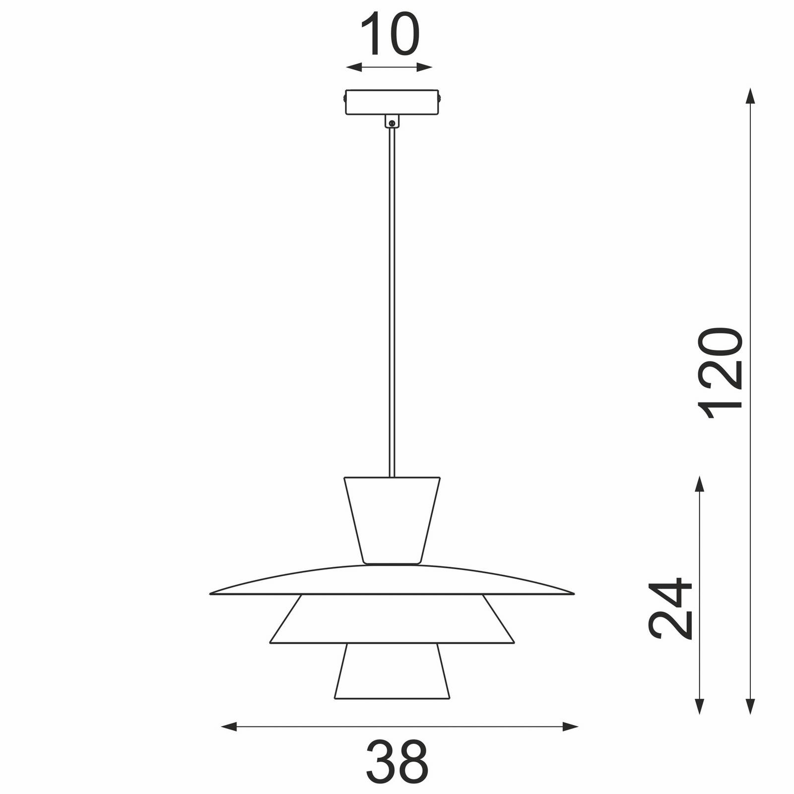 Żyrandol Plato, żółty musztardowy, metal, Ø 38 cm, E27